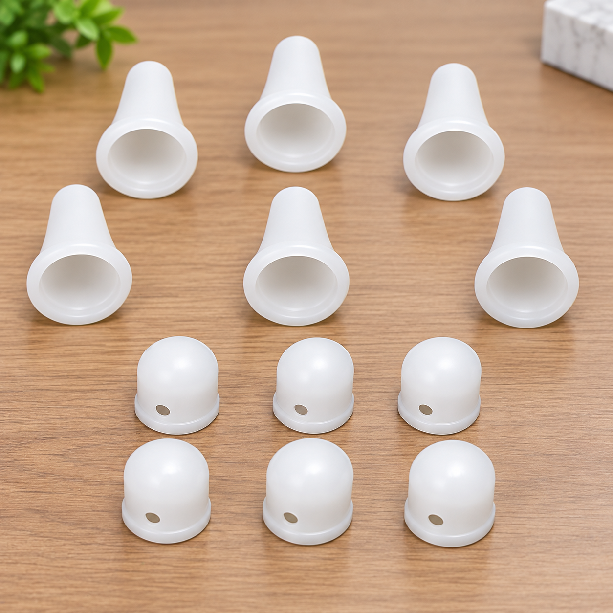 HDPE caps and cones for ceiling cloth hangers