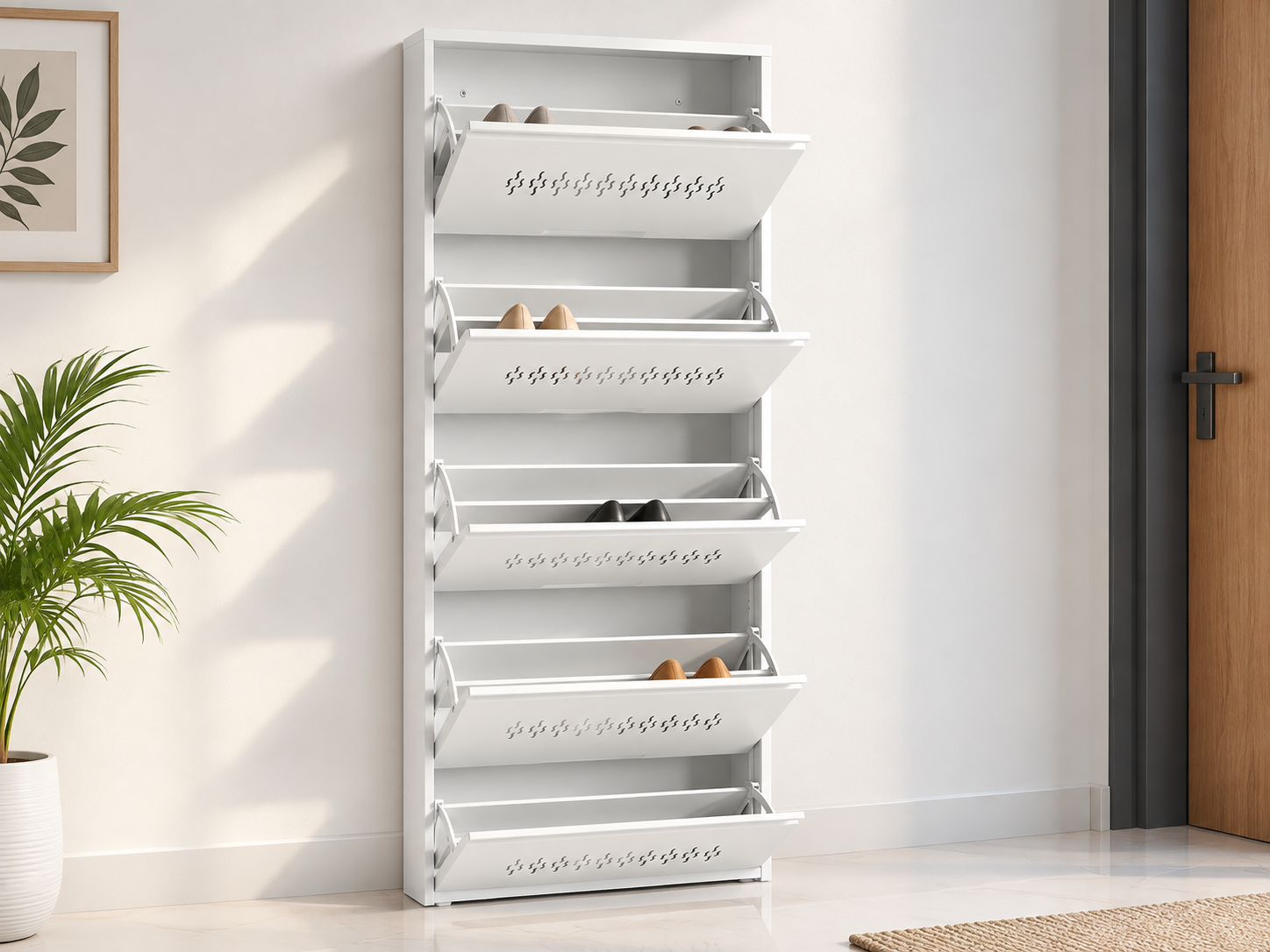 Metal shoe rack
