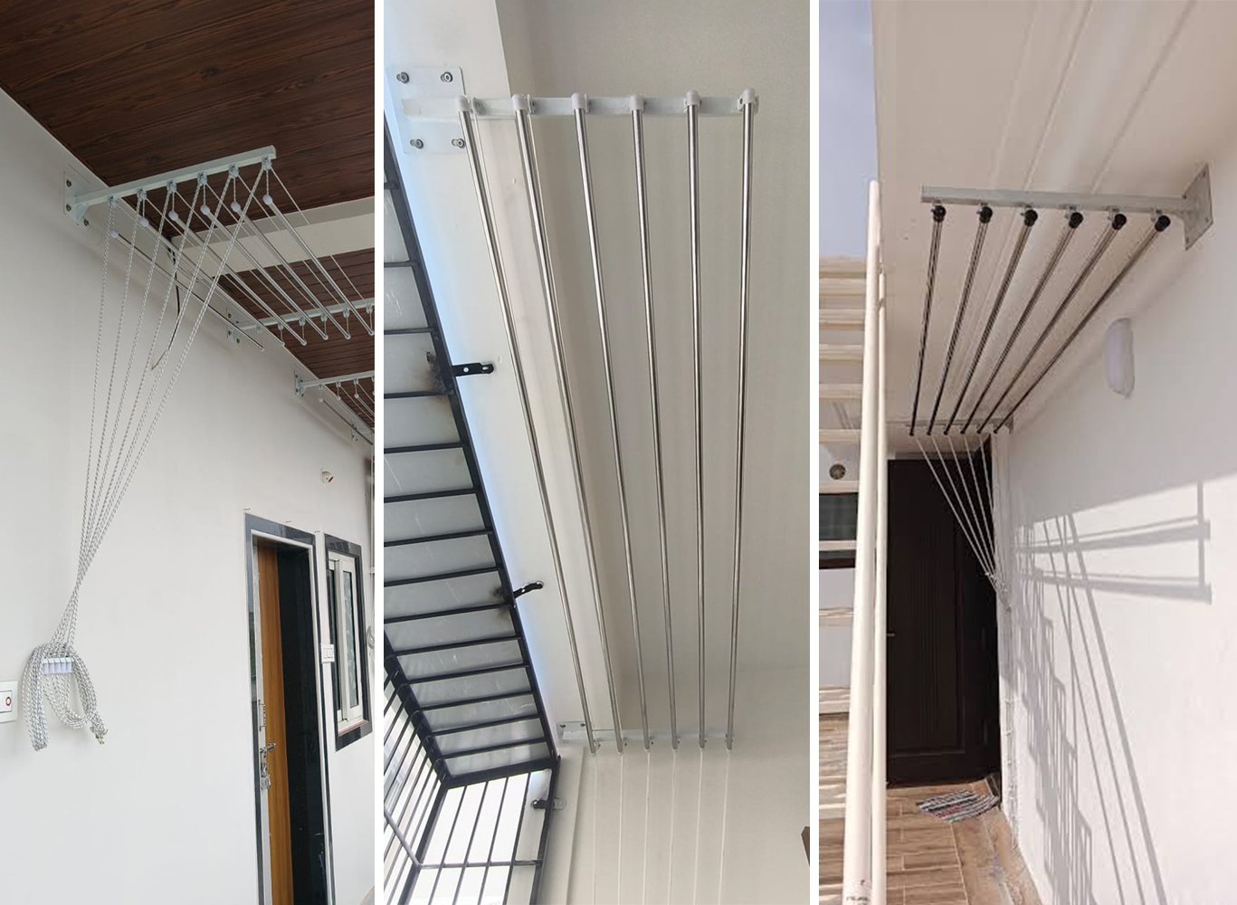Wall-mount cloth hanger installation in Hyderabad